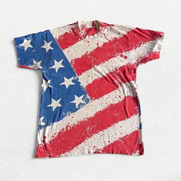 Round Two Vintage Melrose Vintage American Flag Tee - Picture 2 of 8